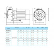 Центробежный поверхностный насос CNP MS 100/1,1 SSC